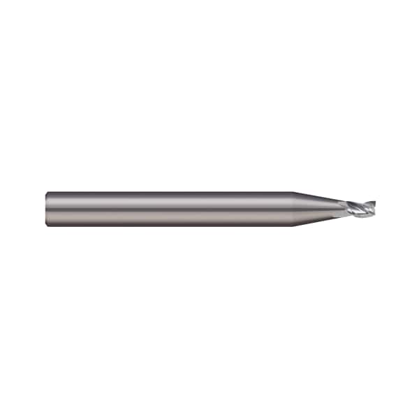 End Mill, 2 Flute, Square, 0.300 mm Cutter dia, Finish: UN